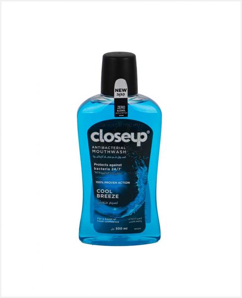 CLOSE UP ANITBACTERIAL MOUTHWASH COOL BREEZE 500ML