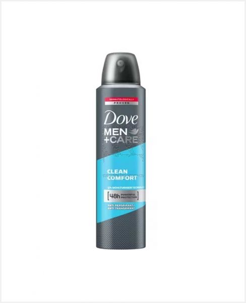 DOVE MEN+CARE CLEAN COMFORT DEODORANT 150ML