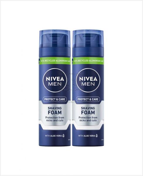 NIVEA SHAVING MILD FOAM 2X200ML @29%OFF