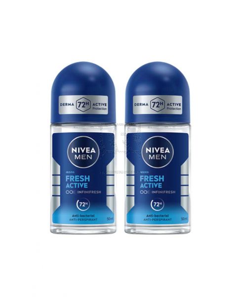 NIVEA DEO ROLL ON B & W SILKY SMOOTH 2X50ML @15%OFF