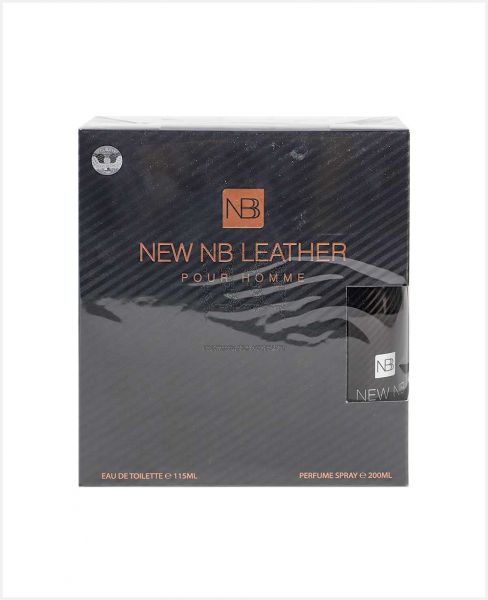 NEW NB LEATHER POUR HOMME 115ML+PERFUME SPRAY 200ML