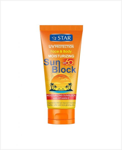 STAR FACE & BODY MOISTURIZING SUN BLOCK CREAM SPF 60 170GM