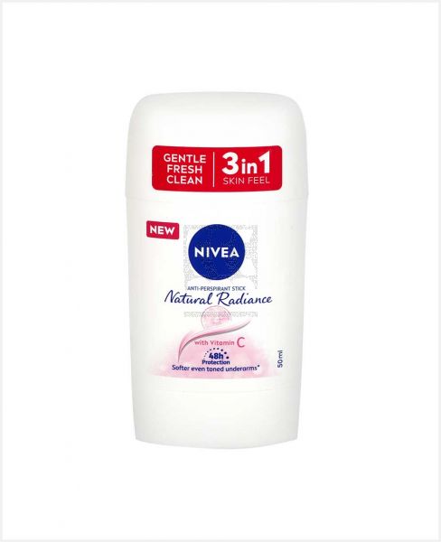 NIVEA NATURAL RADIANCE WITH VITAMIN C DEO STICK (WOMEN) 50ML