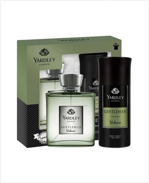 YARDLEY GENTLEMAN URBANE EDT 100ML+BODY SPRAY 150ML @S.PRICE