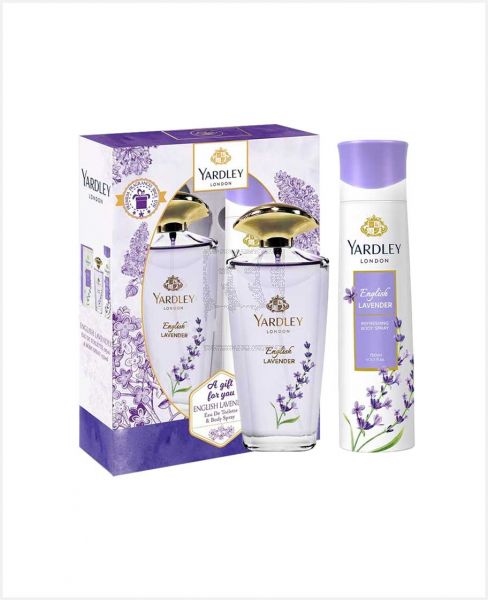 YARDLEY ENGLISH LAVENDER EDT 125ML+BODY SPRAY 150ML @S.PRICE