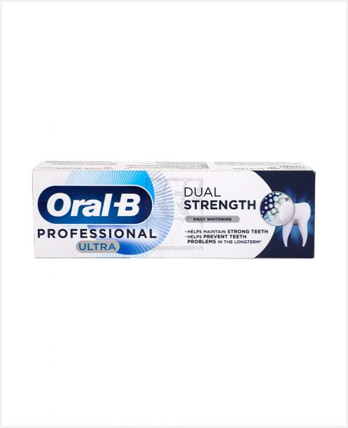 ORAL-B DUAL STRENGTH DAILY WHITENING TOOTHPASTE 75ML