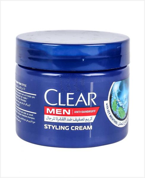 CLEAR MEN ANTI-DANDRUFF STYLING CREAM WITH ICY MENTHOL 275ML