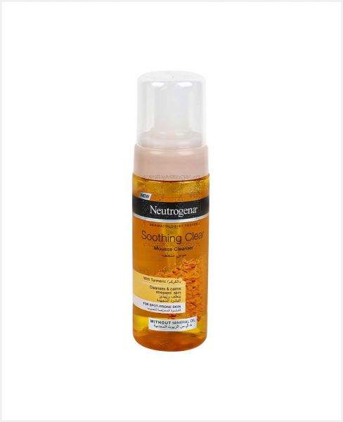 NEUTROGENA SOOTHING CLEAR MOUSE CLEANSER 150ML