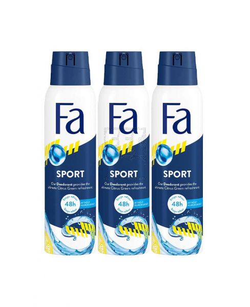 FA DEODORANT FOR MEN 150ML 2+1FREE