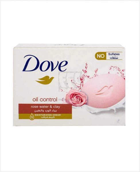 DOVE OIL CONTROL ROSE WATER & CLAY SOAP 160GM