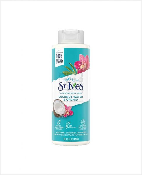 ST. IVES COCONUT WATER & ORCHID HYDRATING BODY WASH 473ML