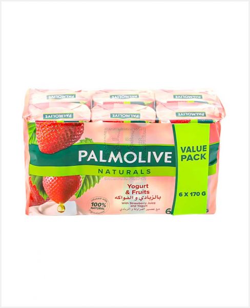 PALMOLIVE SOAP YOGHURT & FRUITS 6X170GM