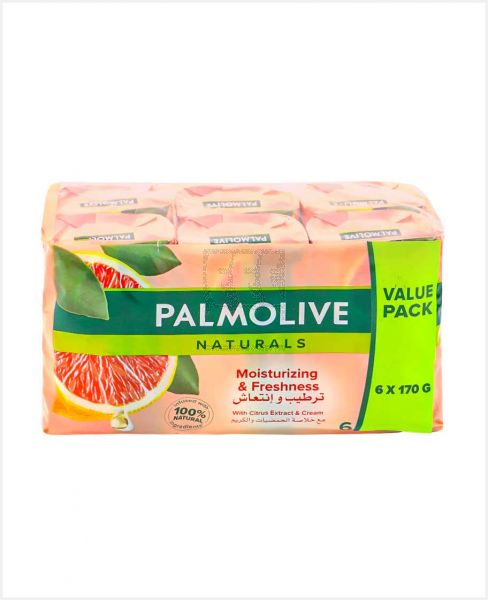 PALMOLIVE SOAP MOISTURIZING & FRESHNESS 6X170GM