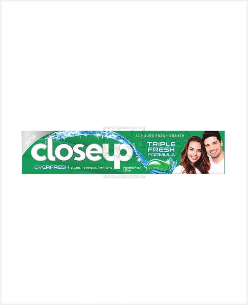 CLOSE UP EVERFRESH MENTHOL FRESH TOOTHPASTE 120ML