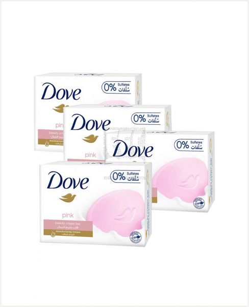 DOVE PINK SOAP FOR SOFT SMOOTH & GLOWING SKIN 4X125GM