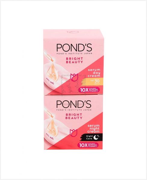 POND'S BRIGHT BEAUTY SERUM DAY CREAM 50ML+NIGHT CREAM 50ML