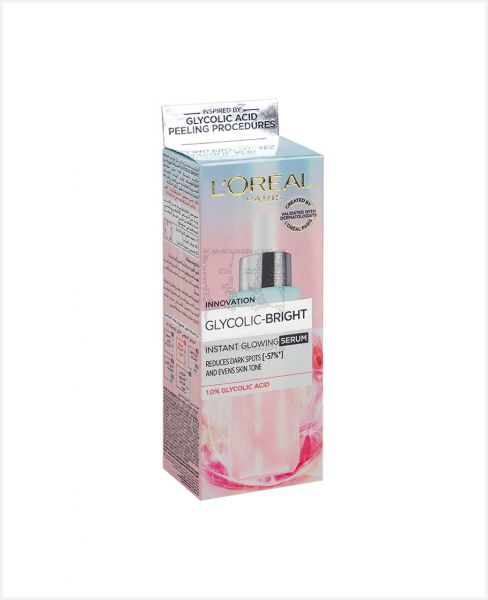 L'OREAL GLYCOLIC BRIGHT INSTANT GLOWING SERUM(EGYPT) 30ML