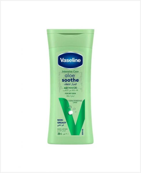 VASELINE INTENSIVE CARE ALOE SOOTHE BODY LOTION 200ML