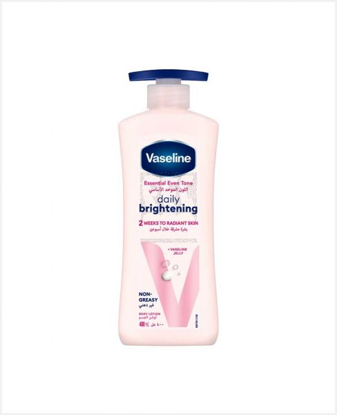 VASELINE ESSENTIAL EVENTONE DAILY BRIGHTEN BODY LOTION 400ML