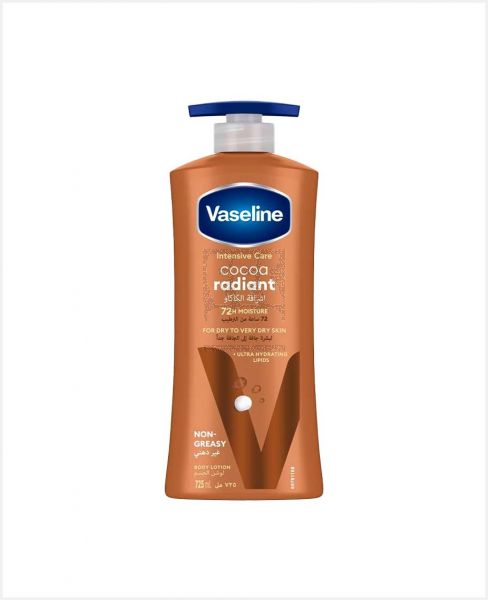 VASELINE INTENSIVE CARE COCOA RADIANT BODY LOTION 725ML