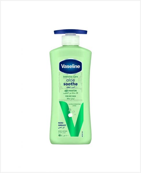 VASELINE INTENSIVE CARE ALOE SOOTHE BODY LOTION 400ML