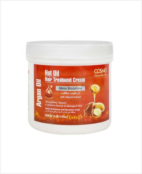 COSMO HOT OIL HAIR TREATMENT CREAM ARGAN OIL 600ML