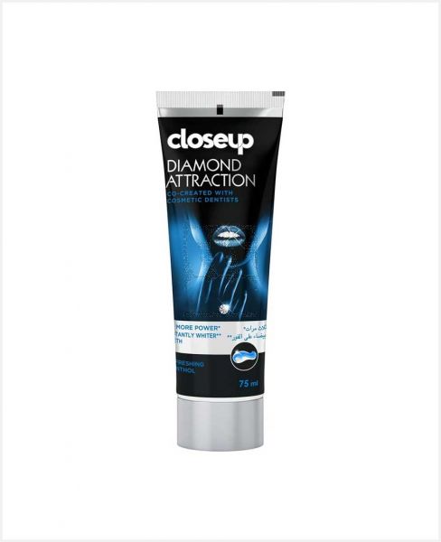 CLOSE UP POWER WHITE REFRESHING MENTHOL TOOTHPASTE 75ML