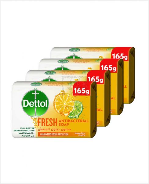 DETTOL FRESH ANTI BACTERIAL SOAP 4X130GM