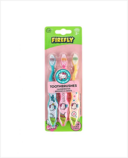 FIREFLY HELLO KITTY TOOTHBRUSHES SOFT 3PCS