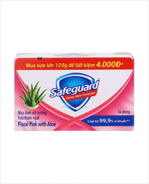 SAFEGUARD FLORAL PINK WITH ALOE SOAP 125GM