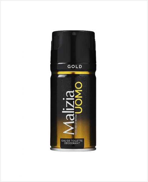 MALIZIA UOMO GOLD EAU DE TOILETTE DEO SPRAY 150ML