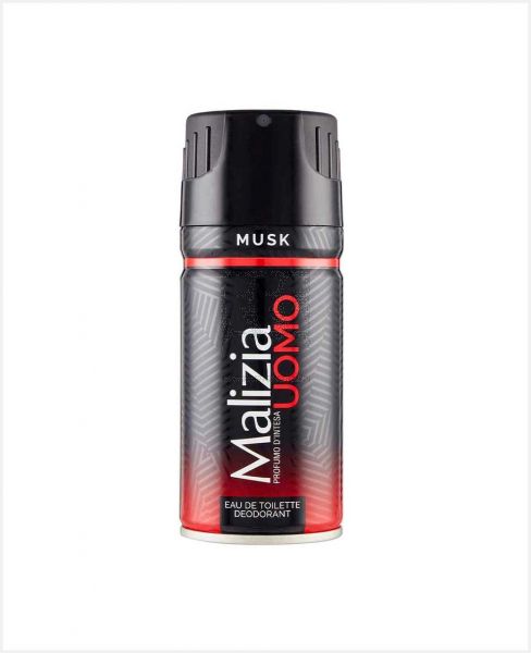 MALIZIA UOMO MUSK EAU DE TOILETTE DEO SPRAY 150ML