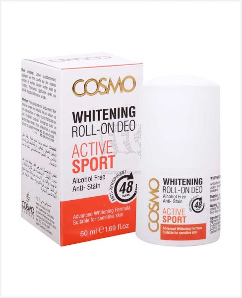 COSMO WHITENING ROLL ON DEO ACTIVE SPORT 50ML