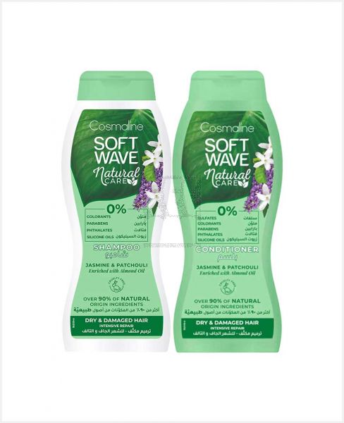 SOFT WAVE JASMINE & PATCHOULI SHAMPOO 400ML+CONDITIONER 400ML