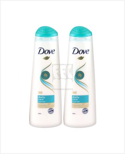 DOVE DAILY CARE SHAMPOO 2X400ML @25%OFF