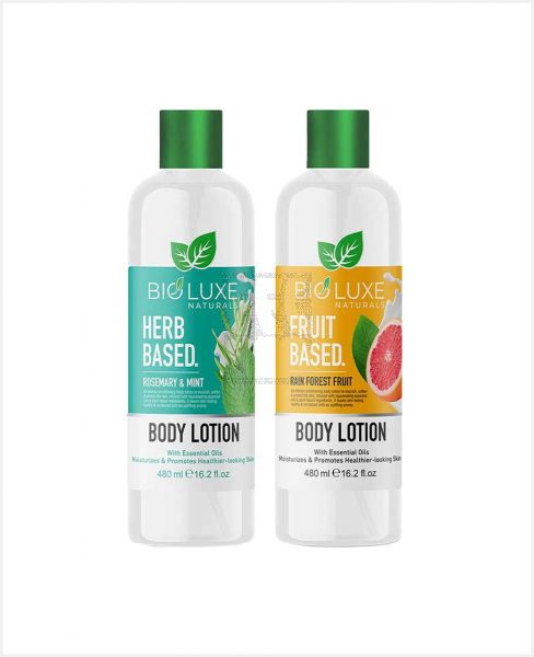 BIO LUXE BODY LOTION ASSORTED 2X480ML
