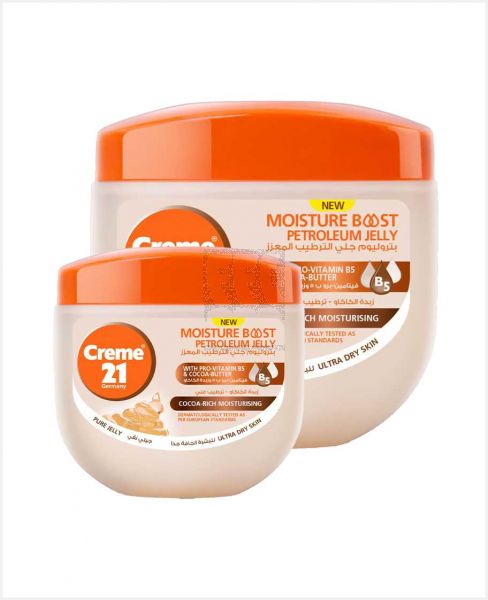 CREME 21 COCOA-RICH MOISTURISING PETROLEUM JELLY 300ML+100ML