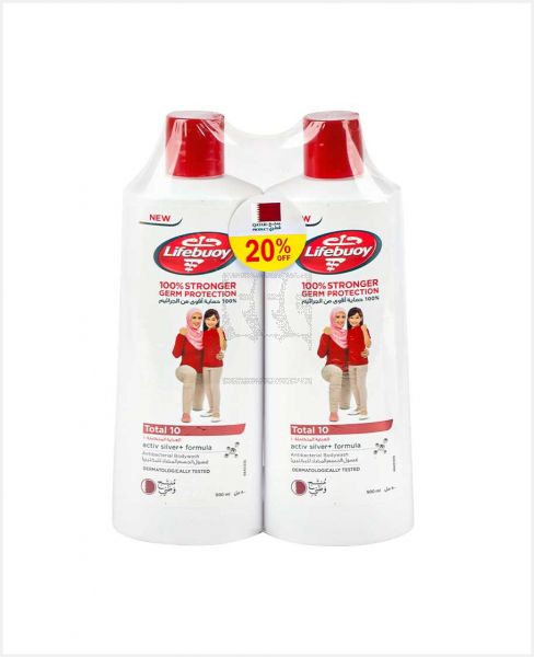 LIFEBUOY A/B BODYWASH TOTAL 10(QATAR) 2X500ML@20%OFF