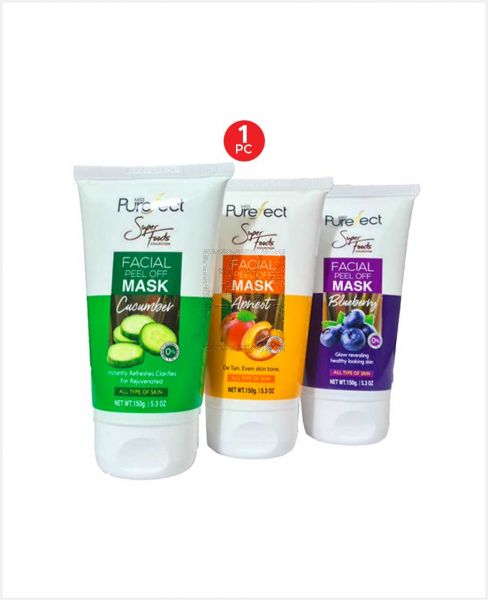 MISS PUREFECT FACIAL PEEL OFF MASK ASSORTED 150ML