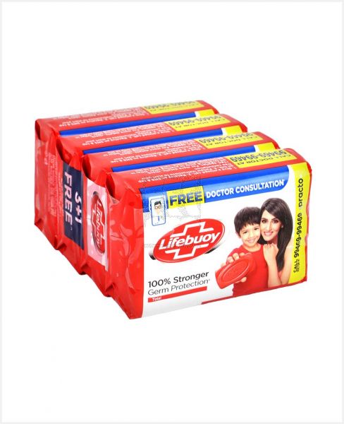 LIFEBUOY TOTAL SOAP 125GM 3+1FREE