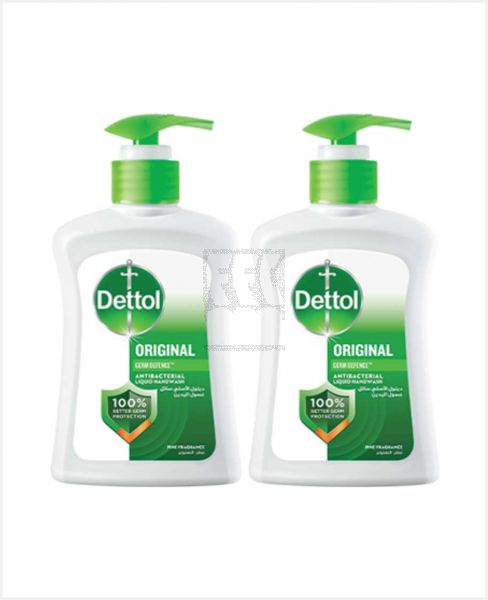 DETTOL ORIGINAL ANTIBACTERIAL HANDWASH PINE FRAGRANCE 2X200ML @25%OFF