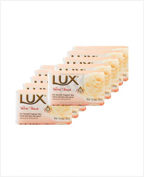 LUX SOAP ASSORTED 10X80GM