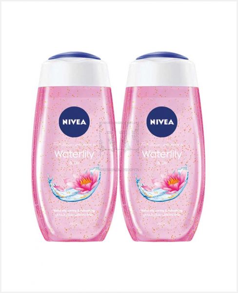 NIVEA WATER LILY & OIL SHOWER GEL 2X250ML @20%OFF