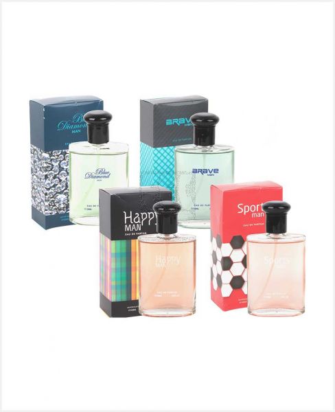 EAU DE PARFUM MEN ASSORTED 4X100ML