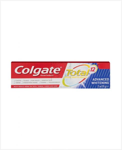 COLGATE TOTAL 12 ADVANCE WHITENING TOOTHPASTE 2X75ML PROMO