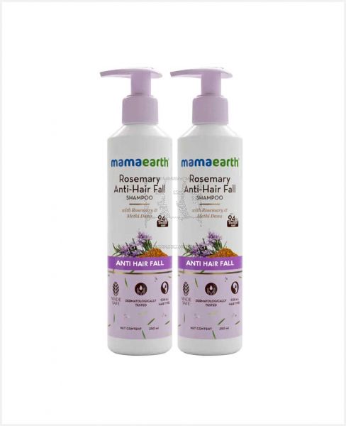 MAMAEARTH ROSEMARY ANTI-HAIR FALL SHAMPOO 250ML +1FREE