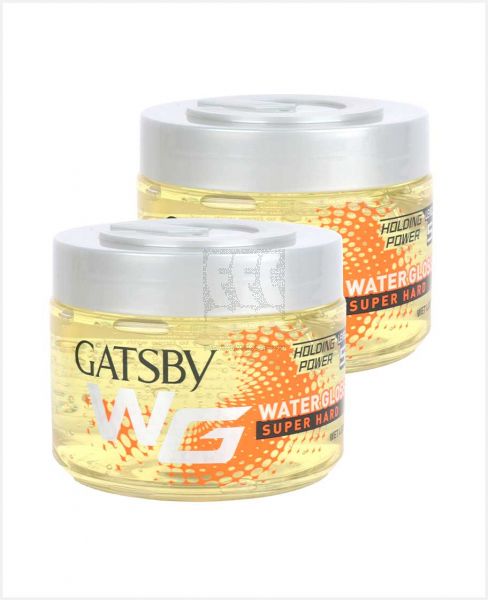 GATSBY WATER GLOSS HAIR GEL ASSORTED 2X300GM