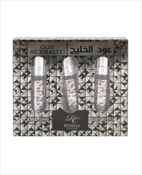 ROSELLA CREATIONS OUD AL KHALEEJ GIFT PACK 3X6ML