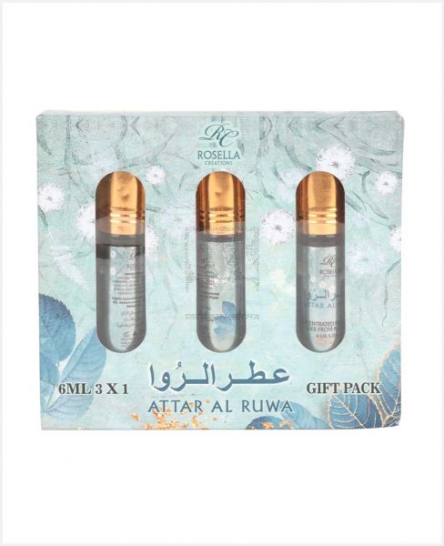 ROSELLA CREATIONS ATTAR AL RUWA GIFT PACK 3X6ML