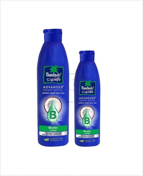 PARACHUTE ADVANSED COCONUT HAIR OIL BIOTIN 300ML+170ML @15%OFF